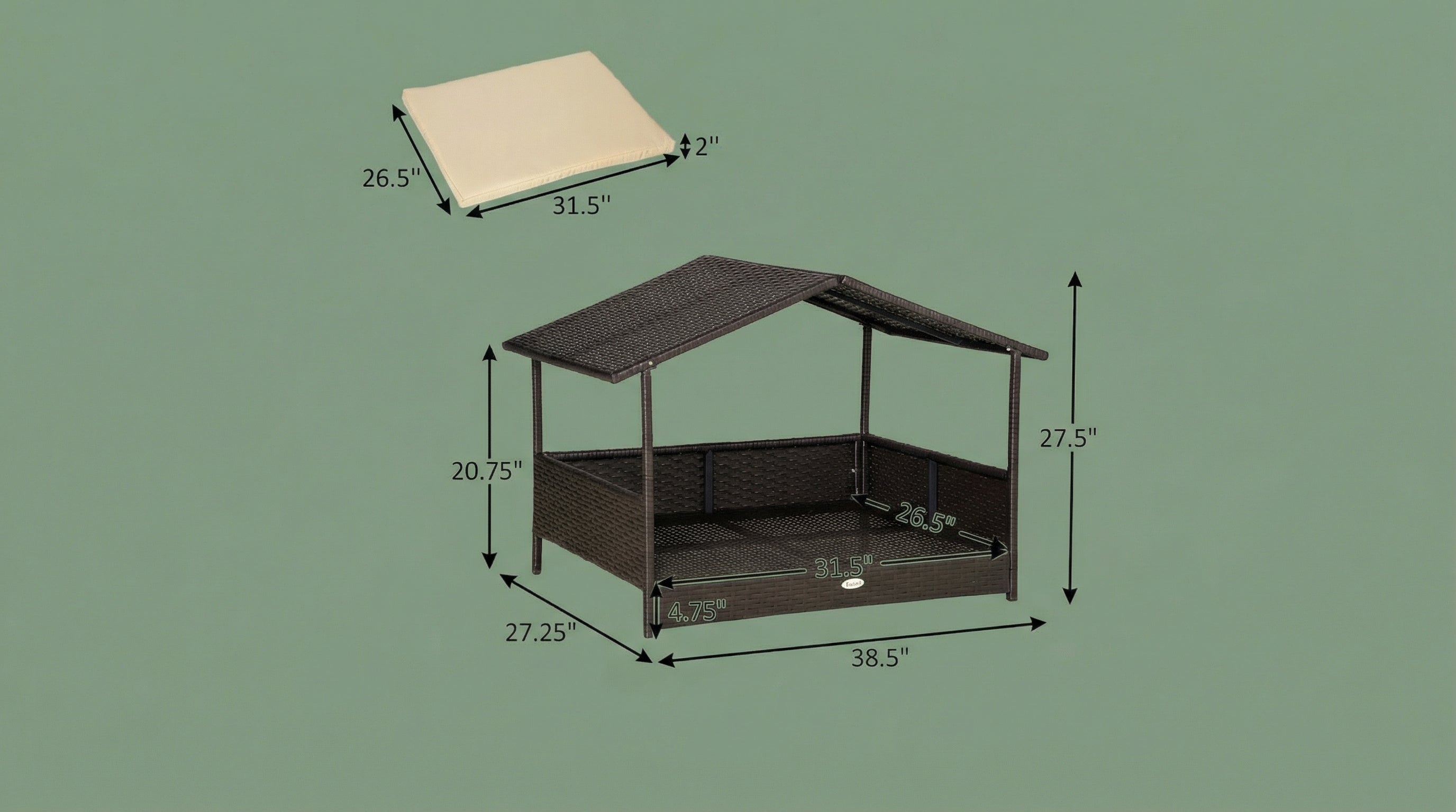 Dog Canopy: Elevated Lounger
