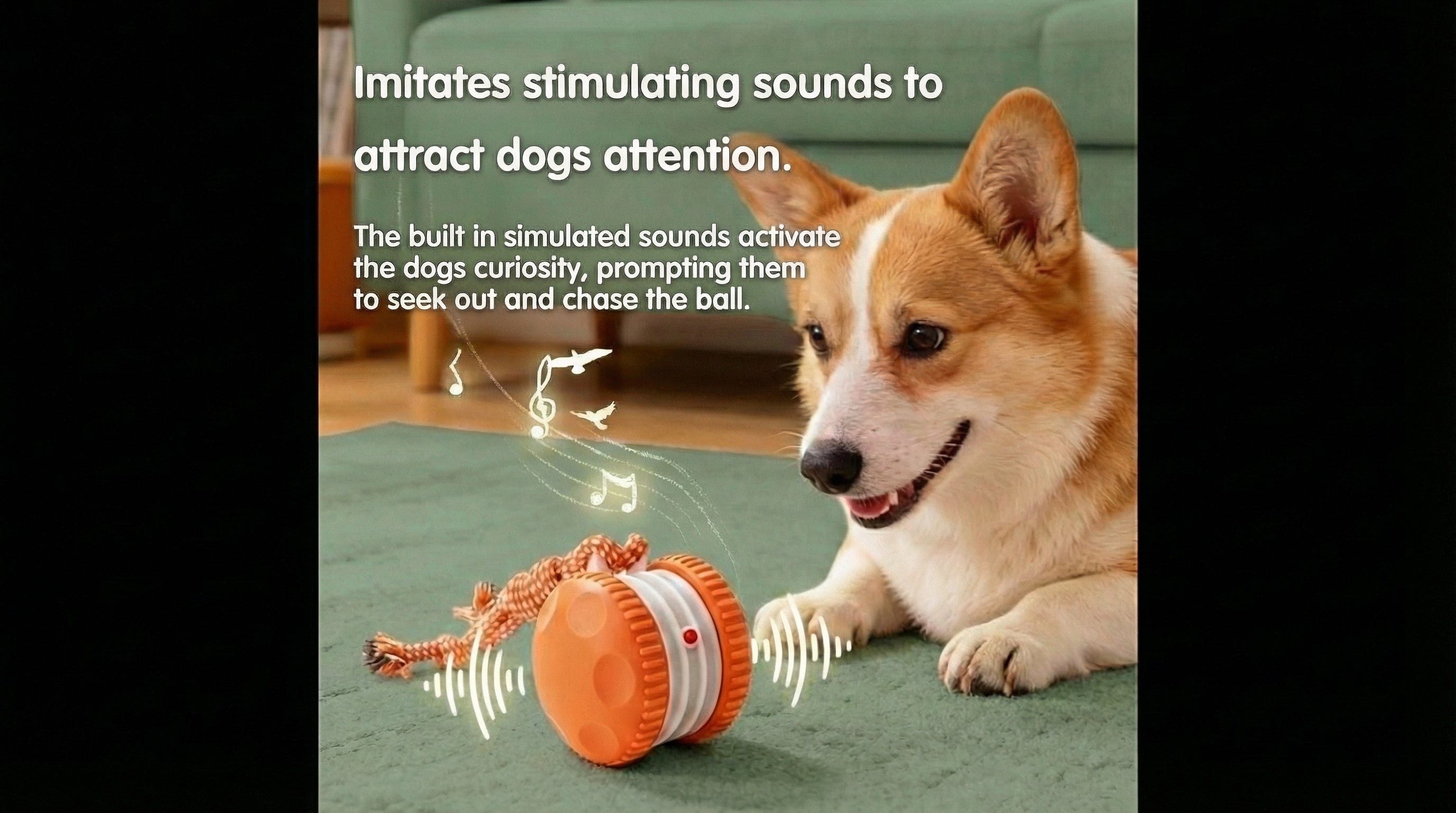 Self-Roll Dog Toy: Interactive Rechargeable Ball